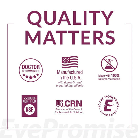 QUALITY MATTERS: EyePromise Macular Health Complete AREDS 2 Multivitamin (60ct) – Doctor Recommended, U.S.A Manufactured, Made with 100% Natural Zeaxanthin for Vision Support, NSF Certified, Council for Responsible Nutrition Member, and backed by a 60-Day Money-Back Guarantee.