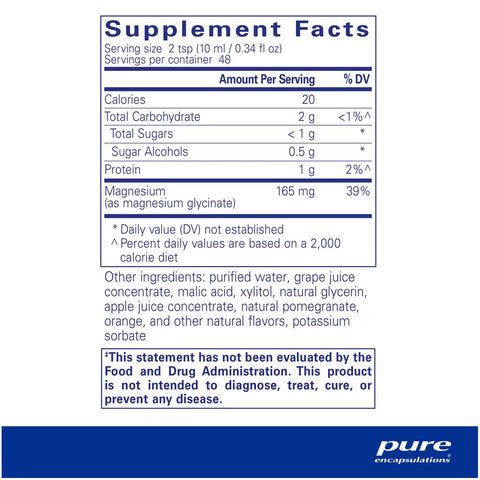 Pure Encapsulations Magnesium Glycinate liquid 480 ml