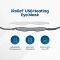 I-Relief USB Eye Heat Mask with removable insert-Eye Masks-Vision Rescue