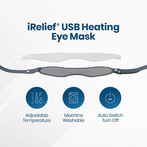 I-Relief USB Eye Heat Mask with removable insert-Eye Masks-Vision Rescue