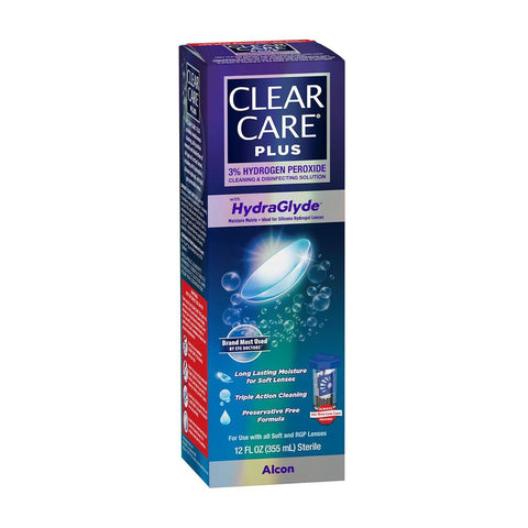 Clear Care Plus Cleaning Solution with Lens Case, 12 Oz Bottle-Contact Lens Solution-Vision Rescue