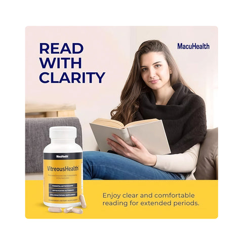 VitreousHealth by MacuHealth - Eye Floaters Formula (90ct - 90 day supply)