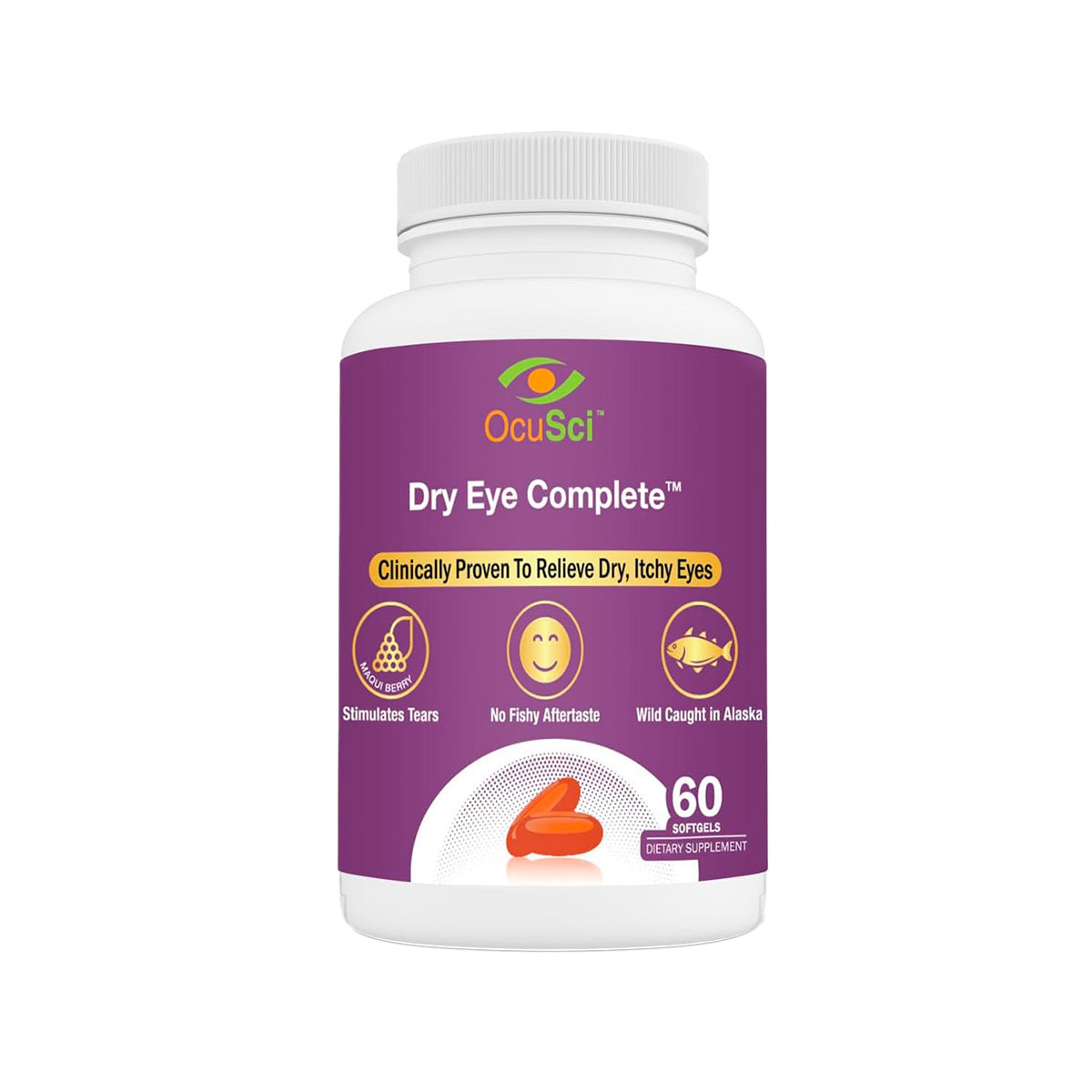 Solana Health Dry Eye Complete with Omega and Lutein (60ct Bottle)-Vitamins-Vision Rescue