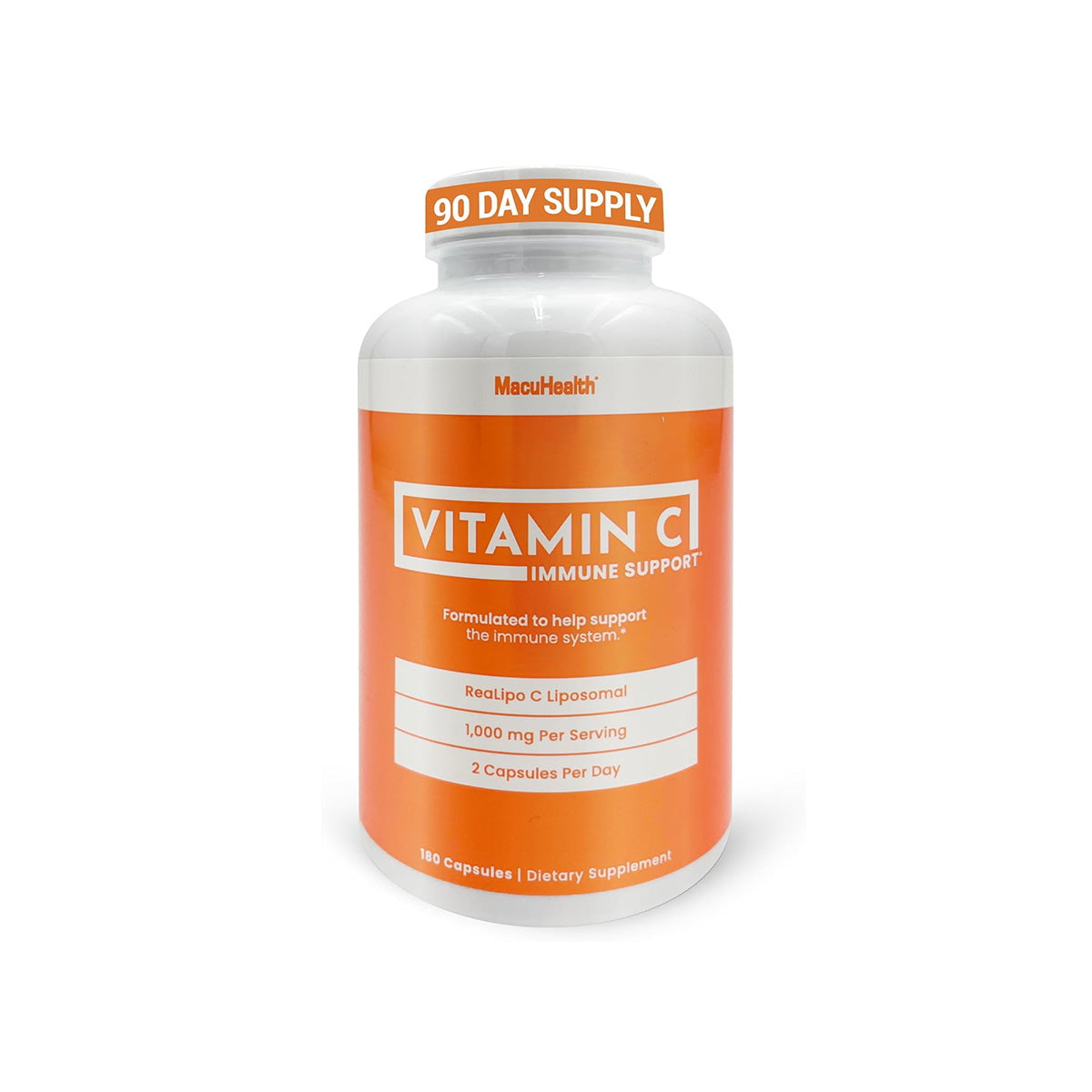 Macuhealth Liposomal Vitamin C 1000MG Per Serving - High Bioavailablity Vitamin with Fat-Soluble Antioxidants and Enhanced Absorption (180ct)