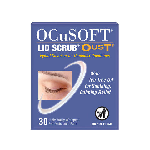 OCuSOFT Oust Demodex Cleanser Pre-Moistened Pads (30ct)