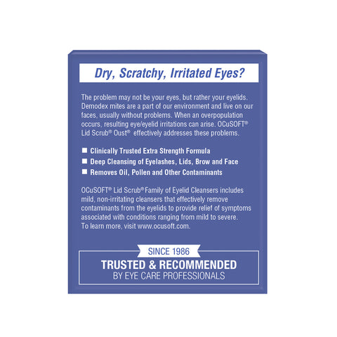 OCuSOFT Oust Demodex Cleanser Pre-Moistened Pads (30ct)