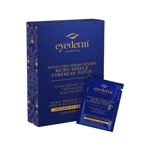 EyeDerm Micro-needle Forehead Patches to target fine lines, wrinkles, and skin texture (1ct) Single Use