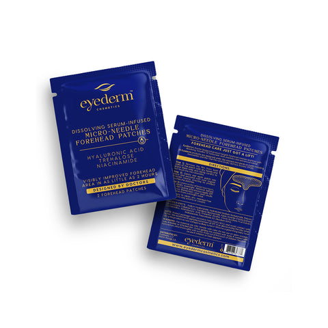 EyeDerm Micro-needle Forehead Patches to target fine lines, wrinkles, and skin texture (1ct) Single Use