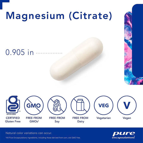 Pure Encapsulations Magnesium (Citrate)-Vitamins-Vision Rescue