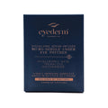 Eyederm cosmetic packaging for dissolving serum-infused micro-needle under eye patches on a white background