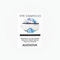 NovaBays Avenova Microwavable Heat Eye Compress Mask helps relieve blepharitis, dry eyes, meibomian gland disease, styes, and chalazia with a reusable blue and white design for comfort.