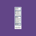 A purple rectangular label for Muro 128 Eye Drops by Bausch + Lomb lists drug facts, including inactive ingredients like 5% Sodium Chloride. For questions, call 1-800-323-0000. It provides temporary relief for Corneal Edema and is a trademark of Bausch & Lomb Incorporated.