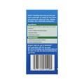 The image shows the back of a blue box of Bausch + Lomb Boston Rewetting Eye Drops for Gas Permeable Contact Lenses, 0.33 fl oz, listing ingredients and preservatives with a barcode at the bottom. It emphasizes using only doctor-recommended brands to maintain optimal lens wettability.
