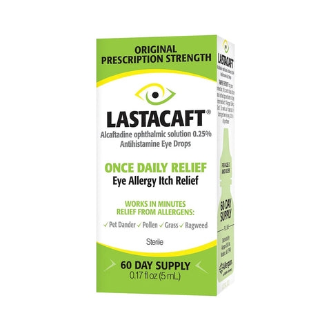 Lastacaft Once Daily Eye Allergy Itch Relief Drops (5mL 60 Day Bottle)-Allergy-Vision Rescue