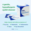 Image of Bruder Hygienic Eyelid Cleansers Combo Pack (Spray & Wipes) featuring a gentle, hypoallergenic cleanser with hypochlorous acid. Ideal for eyelid hygiene and relief from dry eye symptoms, blepharitis, inflammation, styes, and eye discomfort.