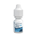 A small, white Bausch + Lomb Muro 128 Eye Drops bottle with a blue label and white cap contains a 5% Sodium Chloride solution. It offers temporary relief for corneal edema and is available in a 0.5 fl oz (15 mL) size.