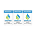Three identical bottles of Regener-eyes PRO Eye Drops (9mL total, 2-3 month supply), designed for professional use to relieve eye dryness; packaging features a blue and green droplet logo.