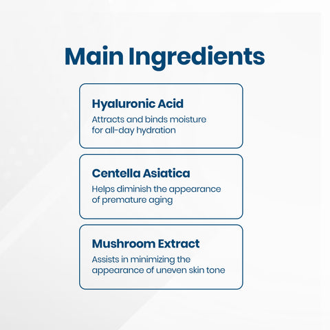 The iS Clinical Hydra-Cool Serum for Hydrating and Clearing Skin (15mL) includes Hyaluronic Acid for hydration, Centella Asiatica for antioxidants, and Mushroom Extract to even skin tone, offering enhanced hydration and anti-aging benefits on a white background.