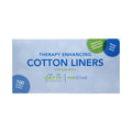 PRNs Replacement Cotton Liners for D.E.R.M. & EyeCloud, designed with a mostly white and blue look to enhance therapy, come in a box of 100 liners ensuring your masks stay clean and fresh (masks not included).