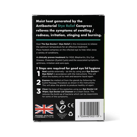 The Eye Doctor Stye Relief Compress - Reusable Microwaveable Hot Eye Mask - Treatment of Stye