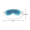 The Bausch + Lomb TheraPearl Flexible Gel Beads, featuring a blue mask with color-changing technology and a white elastic strap, is perfect for hot and cold therapy. Measuring 9 inches wide and 2.75 inches high, it offers effective relief.