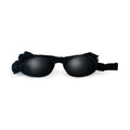 The PRN EyeEco Onyix Hydrating Nighttime Sleep Mask (Black) features reflective lenses, silicone shields for comfort and dry eye protection, and an adjustable strap, set against a white background.