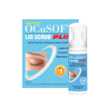 The image features the DryEye Rescue Moderate Dry Eye Bundle by DryEye Rescue, including a blue box with product details and a photo of a closed eye. Beside the box are an eyelid cleanser foam bottle and an optional Moist Heat Mask to boost comfort and effectiveness.