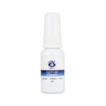 A 1 oz white spray bottle labeled Heyedrate Lid & Lash Cleanser in blue with a hand-eye logo, offered by PRN - Physician Recommended Nutriceuticals. Infused with hypochlorous acid for targeted eyelid and lash care, it soothes dry eye discomfort.