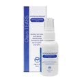 A bottle of Oasis TEARS Hypochlorous Eyelid and Lash Cleansing Spray, 55mL, by Oasis Medical is displayed before its packaging, highlighting its gentle antimicrobial formula for daily eyelid hygiene to naturally clean lashes and lids.