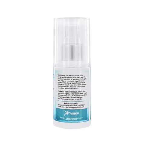 The ZenOptiq Hypochlorous Acid Spray (60mL) by Opus Life Sciences is a clear spray bottle with a white label and cap, designed for eyelid cleanser use. It features warnings, storage instructions, manufacturer information, the brand logo, and contact details on the label.