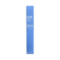 A tall, blue rectangular box with white text reveals its promise: Twenty Twenty Double Duty Precision Eyeliner (Pitch Black). Ophthalmologist-tested for safety, it enhances fuller-looking lashes. The bottom text indicates volume: 2.7 mL.
