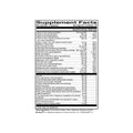 The black and white supplement facts label for ScienceBased Healths MacularProtect Complete AREDS2 Formula provides details on vitamins, minerals, botanicals, and ingredients. It includes amounts per serving, daily value percentages, proprietary blend information, and additional ingredients.