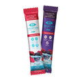 The Bruder Dry Eye Drink™ Complete Set includes 20 packets, split between red and white AM and purple PM packs, both featuring mixed berries, green tea, turmeric, and hibiscus to boost hydration and relieve dry eyes for better eye health.