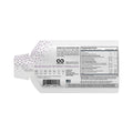The top left of the HealthyCell Immune Support Boost Gel Packs shows a white package with purple dots, stating Physician & Nutritionist Formulated in bold. With Elderberry for immune support, it includes Supplement Facts, directions, and recycling symbols. The brand name and provider are clearly visible.