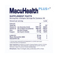 MacuHealth Plus+ Eye Supplement for Adults, featuring meso-zeaxanthin, lutein, and zeaxanthin, offers a 90-day supply with free 2-day shipping. Each serving of 4 softgels contains calories, vitamins C/E, zinc, copper—ideal for macular degeneration concerns per AREDS2 guidelines with detailed daily values.