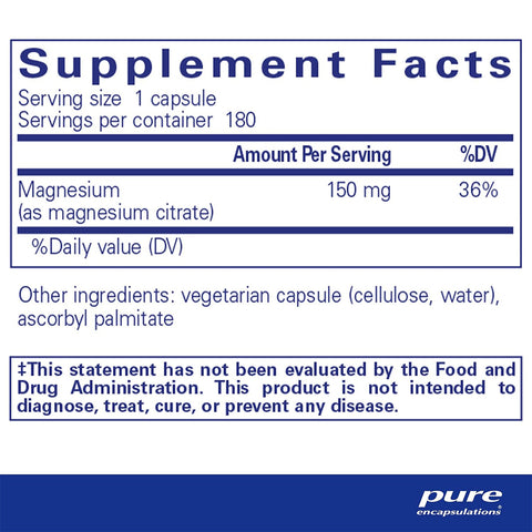 Pure Encapsulations Magnesium (Citrate)