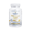 The white bottle of Nordic Naturals ProOmega 2000, a lemon-flavored fish oil supplement, offers 2150 mg Omega-3 per serving, with 1125 mg EPA and 875 mg DHA in two soft gels. It promotes eye health with better absorption and includes 120 ultra high-potency soft gels for dry eyes.