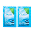 Two packs of PRNs Cliradex Wipes (24 count each) feature a blue design with leaves and water droplets, highlighting their natural efficacy. They are infused with 4-Terpineol for superior ocular hygiene and are ideal for cleaning lashes, eyelids, and face to boost eye and skin health.