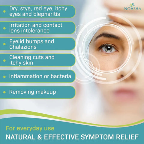 Noveha Purifying Eyelid Wipes for Daily Eye Hygiene - 60 wipes-Wipes-Vision Rescue