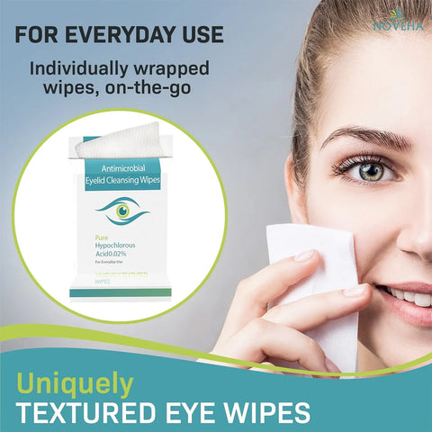 Noveha Purifying Eyelid Wipes for Daily Eye Hygiene - 60 wipes-Wipes-Vision Rescue