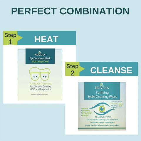 Noveha Purifying Eyelid Wipes for Daily Eye Hygiene - 60 wipes-Wipes-Vision Rescue