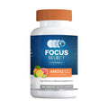 The Focus Select Citrus Chewable from Focus Vitamins is an AREDS2-based eye health supplement featuring a citrus fruit label and orange cap. The bottle contains 180 tablets, providing a 90-day supply for macular health.