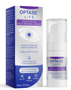 Optase LIFE Sensitive Eye Daily Renewal Cream - Relief for Dry, Sensitive Eyes (15mL)